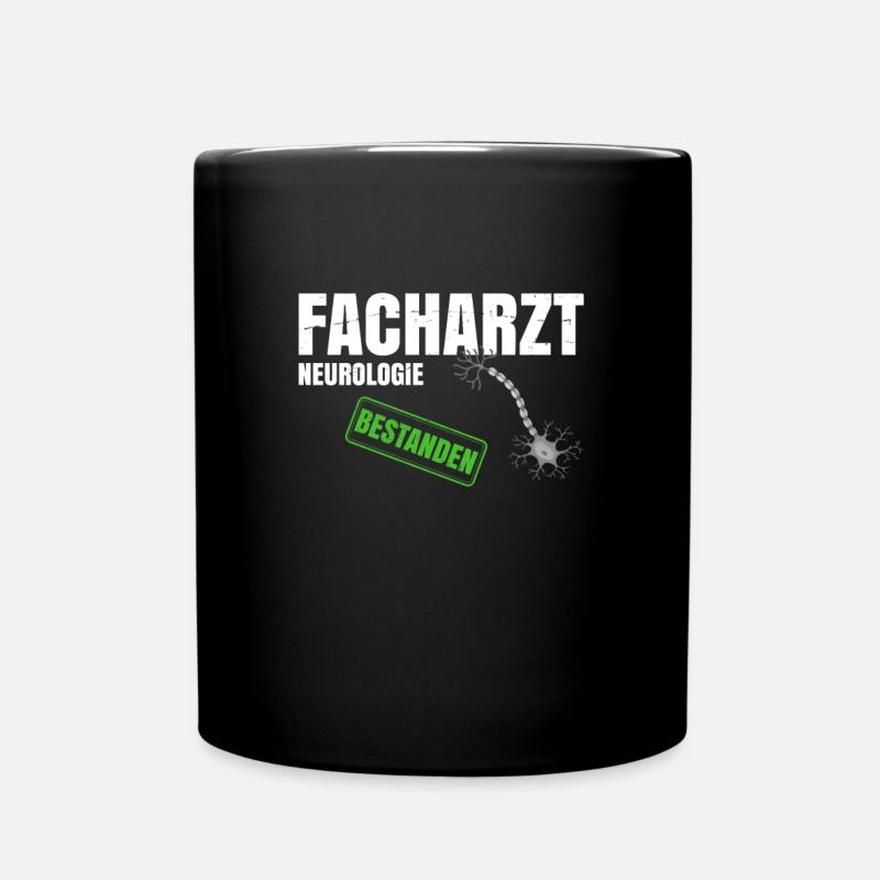 Facharzt Neurologie - Tasse einfarbig - Schwarz