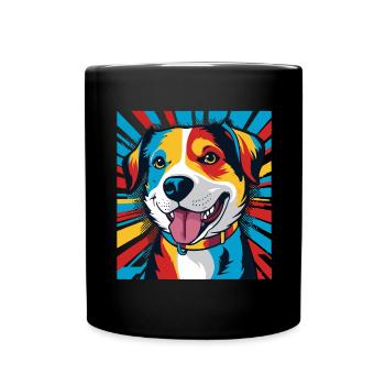 Chien Pop Art - Mug uni - noir - Devant