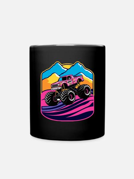 Monster Truck Fan - Mug uni - noir