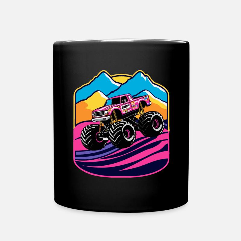 Monster Truck Fan - Mug uni - noir