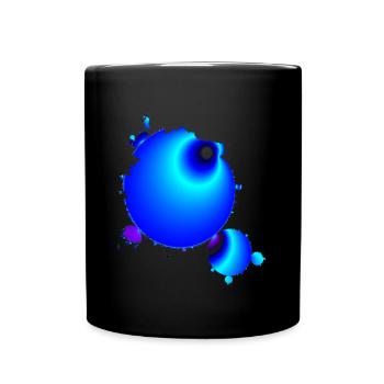 splash - fraktales design - Tasse einfarbig - Schwarz - Vorne