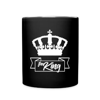 The King König Krone Crown - Mug uni - noir - Devant
