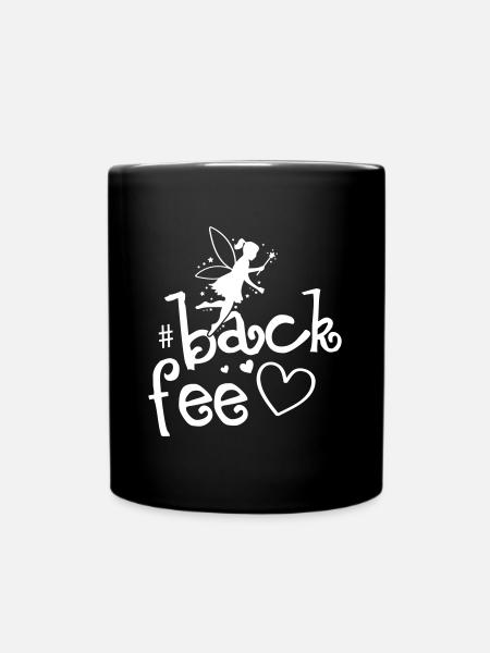 Fee Backen Herz Backfee Elfe - Tasse einfarbig - Schwarz