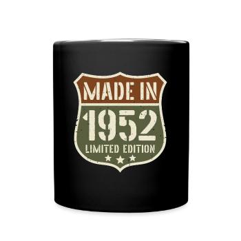 1952 Vintage Anniversaire Année de naissance 1952 Cadeau - Mug uni - noir - Devant