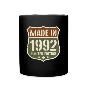 1992 Vintage Anniversaire Année de naissance 1992 Cadeau - Mug uni - noir - Devant