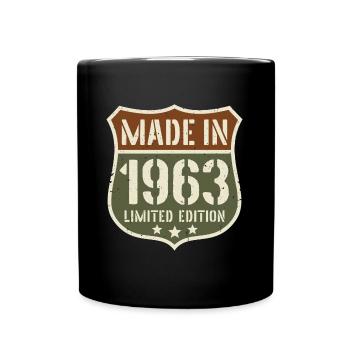 1963 Vintage Anniversaire Année de naissance 1963 Cadeau - Mug uni - noir - Devant