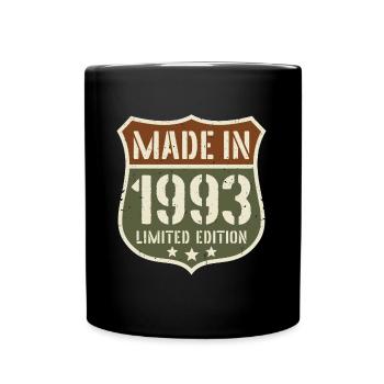 1993 Born Birthday Year of birth 1993 Gift - Full Colour Mug - black - Front
