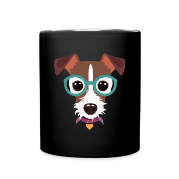 Drôle Jack Russell Terrier Dog Lover Puppy - Mug uni - noir - Devant