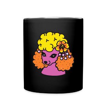 Geisha Caniche Chien Chiot - Mug uni - noir - Devant