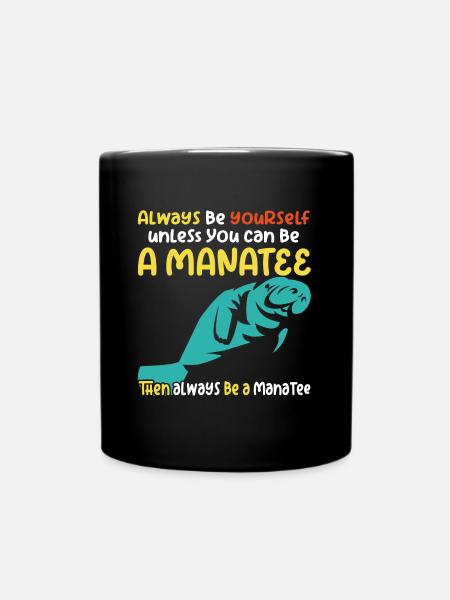 J’adore les lamantins, les dugongs - Mug uni - noir