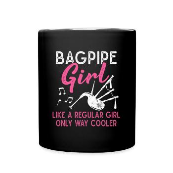 Cornemuse Filles Cornemuse Instrument de Musique - Mug uni - noir - Devant