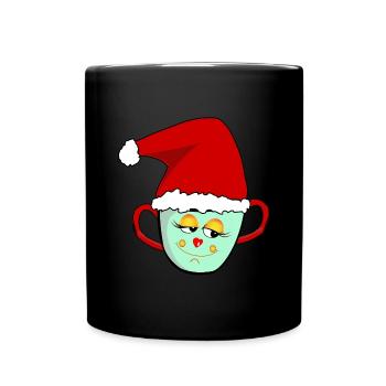 Noël avec café le matin - Mug uni - noir - Devant