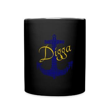 Anker Digga - Tasse einfarbig - Schwarz - Vorne