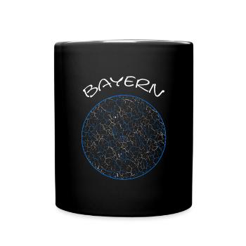 Bayern Bavaria retro - Tasse einfarbig - Schwarz - Vorne