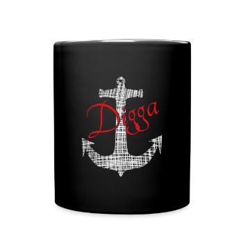 Anker Digga - Tasse einfarbig - Schwarz - Vorne