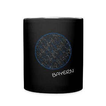 Bayern Bavaria - Tasse einfarbig - Schwarz - Vorne
