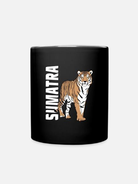 Sumatra - Tiger - Tasse einfarbig - Schwarz