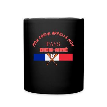 Célébrez votre amour pour votre pays - Mug uni - noir - Devant