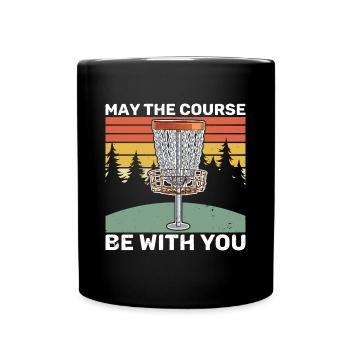 Disc golfer Throwing disc Frisbee - Full Colour Mug - black - Front