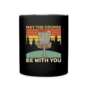 Disc golfer Throwing disc Frisbee - Full Colour Mug - black - Front