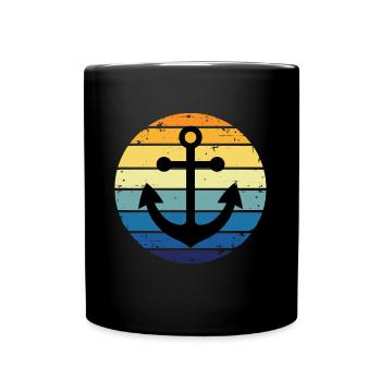 Anchor Vintage Seafaring Lake Sea Anchor - Mug uni - noir - Devant