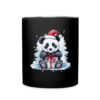 Panda Weihnachten Noël - Mug uni - noir - Devant