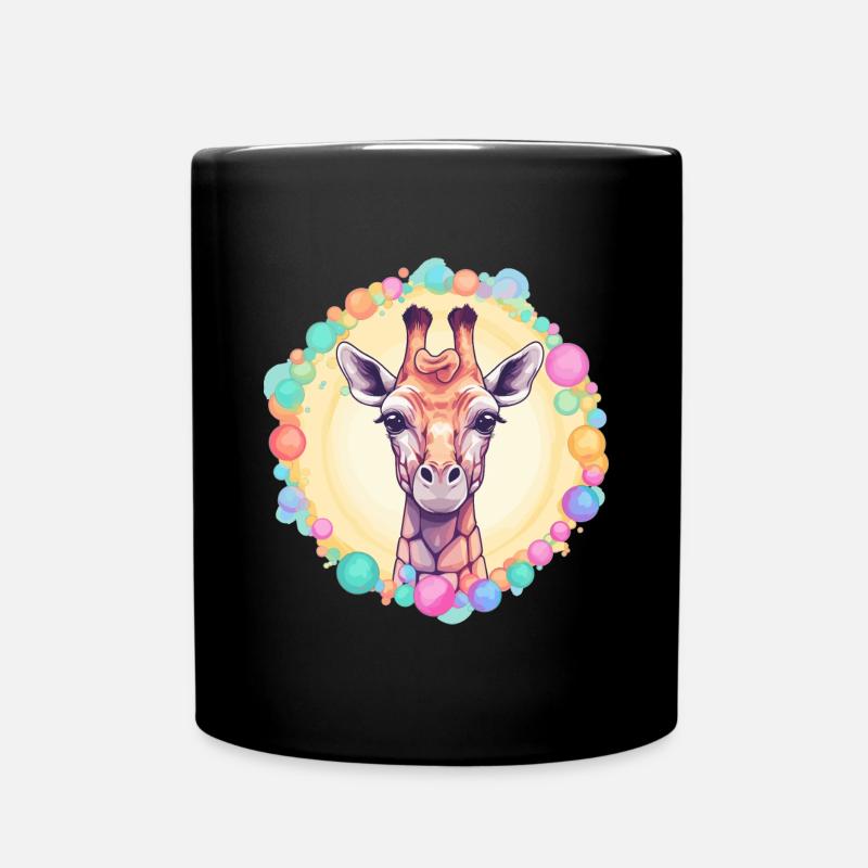 Giraffe - Tasse einfarbig - Schwarz