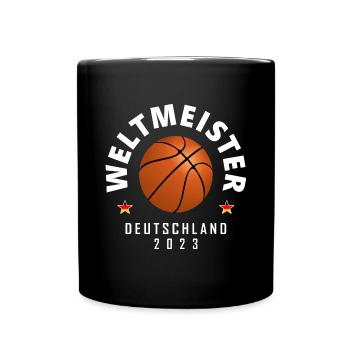 Basketball Weltmeister 2023 - Tasse einfarbig - Schwarz - Vorne