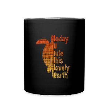 Turtle - Tasse einfarbig - Schwarz - Vorne