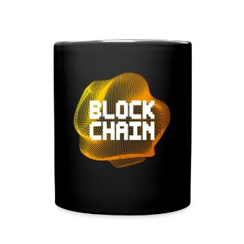 Blockchain Crypto Kryptowährungen - Tasse einfarbig - Schwarz - Vorne
