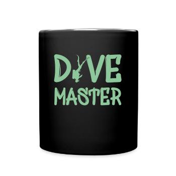 Dive Master Diving Scuba Diver - Tasse einfarbig - Schwarz - Vorne
