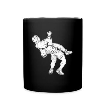 Ringen Wrestler Suplex Kampfsport Wrestling - Tasse einfarbig - Schwarz - Vorne