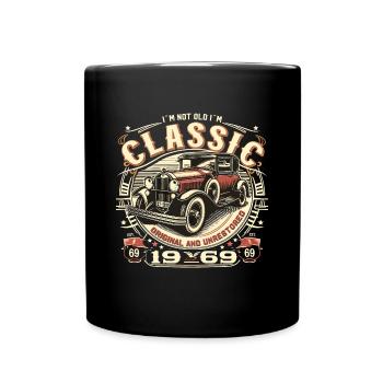 69e anniversaire Oldtimer 1969 PAS VIEUX CLASSIQUE - Mug uni - noir - Devant