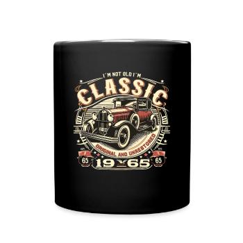 60ème Anniversaire Vintage 1965 PAS VIEUX CLASSIQUE - Mug uni - noir - Devant