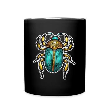 Scarabée Néo Traditionnel - Mug uni - noir - Devant