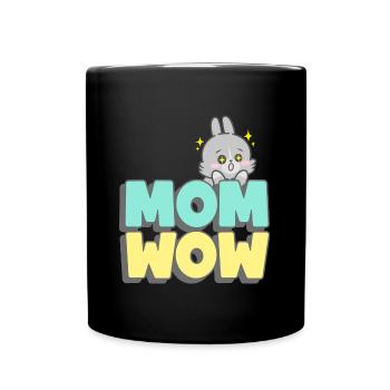 Mom wow. Meilleure maman - Mug uni - noir - Devant