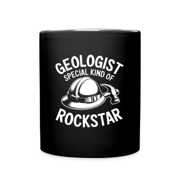 Geologe ein besonderer Rock Star - Tasse einfarbig - Schwarz - Vorne