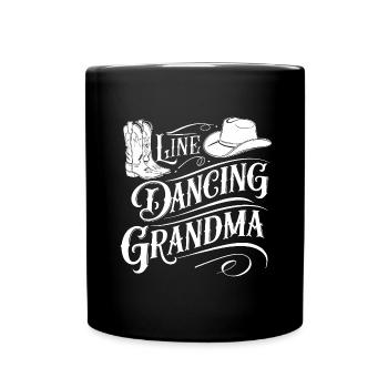 Line Dancing Granny Country Dance - Line Dancing - Full Colour Mug - black - Front