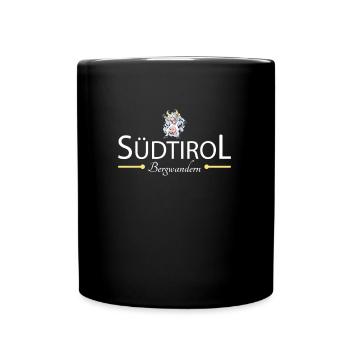 Südtirol Bergwandern - Tasse einfarbig - Schwarz - Vorne