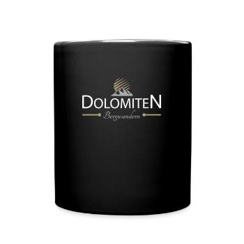 Dolomiten Bergwandern - Tasse einfarbig - Schwarz - Vorne