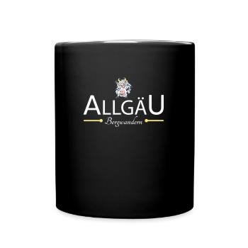 Allgäu Bergwandern - Tasse einfarbig - Schwarz - Vorne