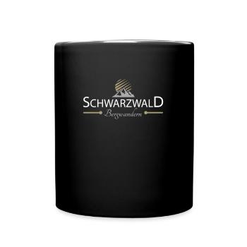 Schwarzwald Bergwandern - Tasse einfarbig - Schwarz - Vorne