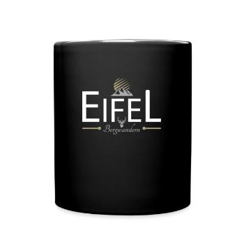 Eifel Bergwandern - Tasse einfarbig - Schwarz - Vorne
