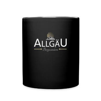 Allgäu Bergwandern - Tasse einfarbig - Schwarz - Vorne