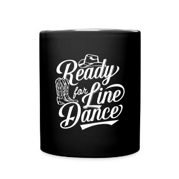 La danse en ligne, mon sport de danse et ma passion - Mug uni - noir - Devant