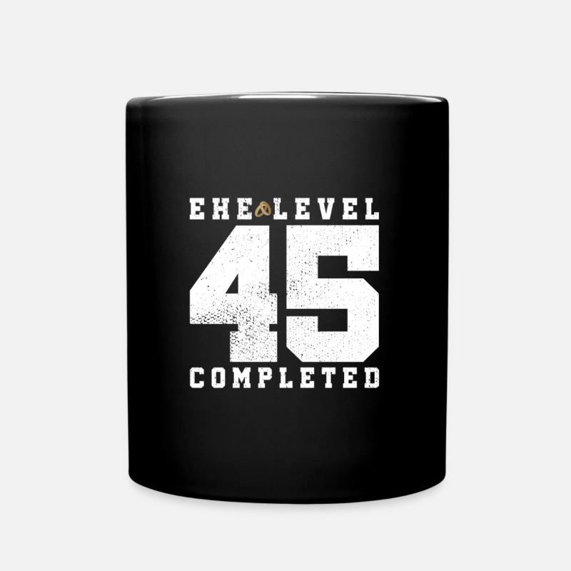 Ehe Level 45 Completed - Tasse einfarbig - Schwarz