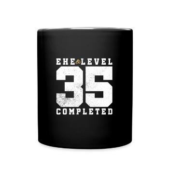 Marriage Level 35 Completed - Full Colour Mug - black - Front