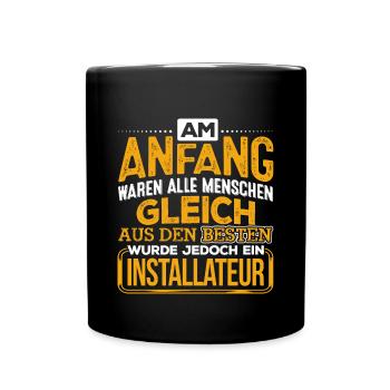INSTALLATEUR - Der Beste - Tasse einfarbig - Schwarz - Vorne