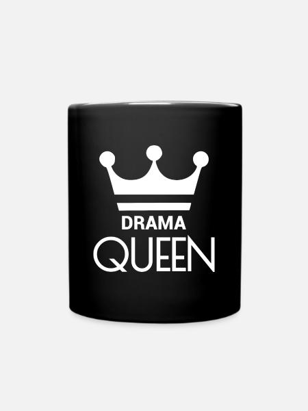 DRAMA QUEEN - Tasse einfarbig - Schwarz