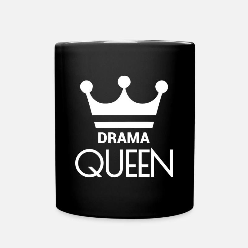 DRAMA QUEEN - Tasse einfarbig - Schwarz